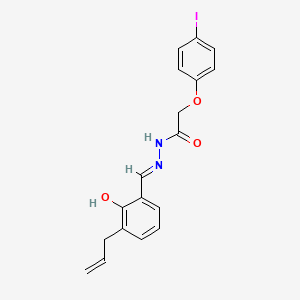 molecular formula C18H17IN2O3 B3728574 N'-(3-allyl-2-hydroxybenzylidene)-2-(4-iodophenoxy)acetohydrazide 