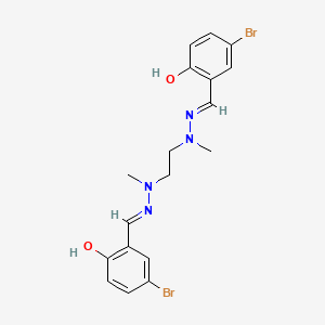 molecular formula C18H20Br2N4O2 B3728580 5-bromo-2-hydroxybenzaldehyde 1,2-ethanediyl(methylhydrazone) 