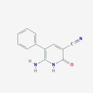 molecular formula C12H9N3O B372861 6-Amino-2-hydroxy-5-phenylnicotinonitrile 