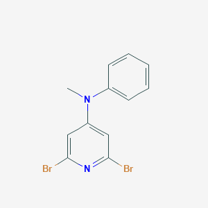 molecular formula C12H10Br2N2 B372862 N-(2,6-dibromo-4-pyridinyl)-N-methyl-N-phenylamine 