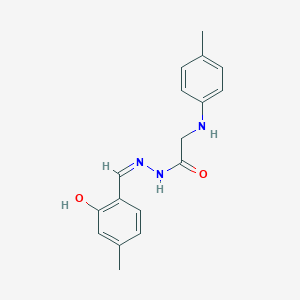 N'-(2-hydroxy-4-methylbenzylidene)-2-[(4-methylphenyl)amino]acetohydrazide