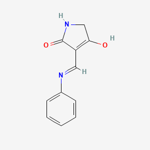 molecular formula C11H10N2O2 B3728649 3-(anilinomethylene)-2,4-pyrrolidinedione 