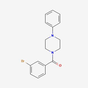 molecular formula C17H17BrN2O B3728676 1-(3-bromobenzoyl)-4-phenylpiperazine 