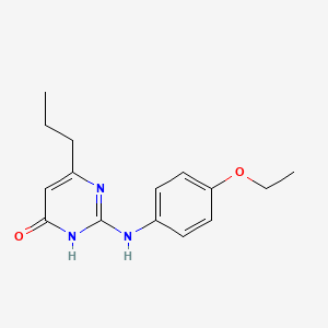 molecular formula C15H19N3O2 B3728709 2-[(4-ethoxyphenyl)amino]-6-propyl-4(3H)-pyrimidinone 