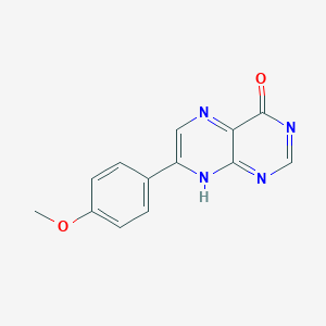 molecular formula C13H10N4O2 B372875 7-(4-methoxyphenyl)-8H-pteridin-4-one 
