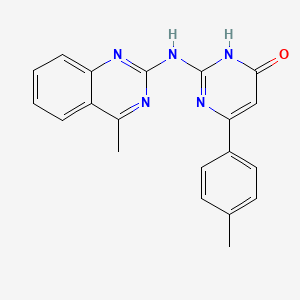 molecular formula C20H17N5O B3728775 6-(4-methylphenyl)-2-[(4-methyl-2-quinazolinyl)amino]-4(3H)-pyrimidinone 