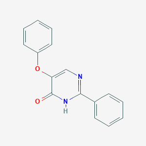 molecular formula C16H12N2O2 B372879 5-Phenoxy-2-phenyl-4-pyrimidinol 