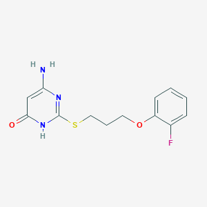 molecular formula C13H14FN3O2S B3728801 6-amino-2-{[3-(2-fluorophenoxy)propyl]thio}-4-pyrimidinol 