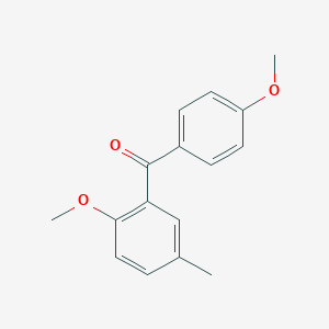 molecular formula C16H16O3 B372881 (2-Methoxy-5-methylphenyl)(4-methoxyphenyl)methanone 