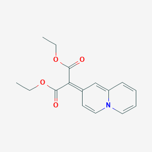 molecular formula C16H17NO4 B372885 diethyl 2-(2H-quinolizin-2-ylidene)malonate 