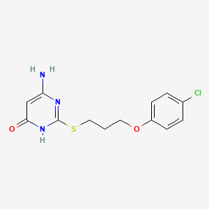 molecular formula C13H14ClN3O2S B3728853 6-amino-2-{[3-(4-chlorophenoxy)propyl]thio}-4-pyrimidinol 