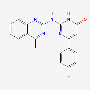 6-(4-fluorophenyl)-2-[(4-methyl-2-quinazolinyl)amino]-4(3H)-pyrimidinone