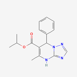 isopropyl 5-methyl-7-phenyl-4,7-dihydro[1,2,4]triazolo[1,5-a]pyrimidine-6-carboxylate