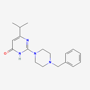 molecular formula C18H24N4O B3728874 2-(4-benzyl-1-piperazinyl)-6-isopropyl-4(3H)-pyrimidinone 