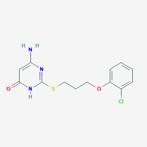 molecular formula C13H14ClN3O2S B3728879 6-amino-2-{[3-(2-chlorophenoxy)propyl]thio}-4-pyrimidinol 