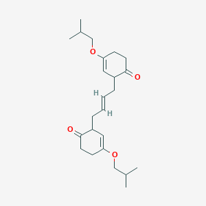 molecular formula C24H36O4 B372888 4-Isobutoxy-2-[4-(3-isobutoxy-6-oxo-2-cyclohexen-1-yl)-2-butenyl]-3-cyclohexen-1-one 