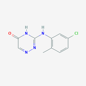molecular formula C10H9ClN4O B3728906 3-[(5-chloro-2-methylphenyl)amino]-1,2,4-triazin-5(4H)-one 