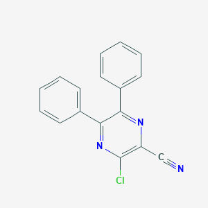 molecular formula C17H10ClN3 B372891 3-Chloro-5,6-diphenylpyrazine-2-carbonitrile CAS No. 34122-24-2