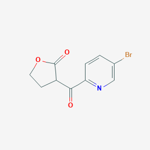 molecular formula C10H8BrNO3 B372893 3-[(5-Bromopyridin-2-yl)carbonyl]dihydrofuran-2(3h)-one CAS No. 77199-10-1