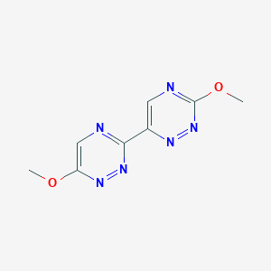 molecular formula C8H8N6O2 B372895 3-Methoxy-6-(6-methoxy-1,2,4-triazin-3-yl)-1,2,4-triazine 