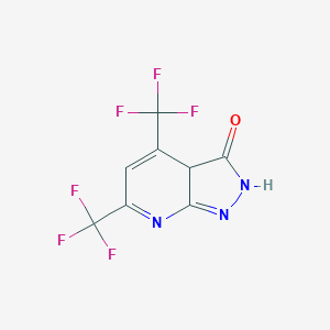 molecular formula C8H3F6N3O B372902 4,6-bis(trifluoromethyl)-2,3a-dihydro-3H-pyrazolo[3,4-b]pyridin-3-one 