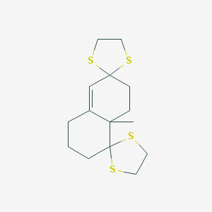 4a-Methyl-1,2,3,4,4a,5,6,7-octahydrodispiro([1,3]-dithiolane-2,4'-naphthalene-7'-2''-[1,3]-dithiolane)