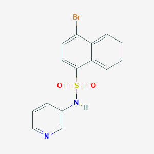 molecular formula C15H11BrN2O2S B3729082 4-bromo-N-3-pyridinyl-1-naphthalenesulfonamide 