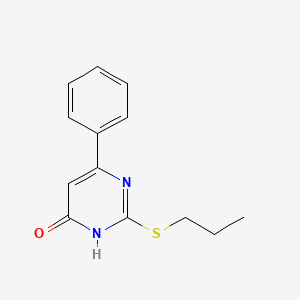molecular formula C13H14N2OS B3729117 6-phenyl-2-(propylthio)-4(3H)-pyrimidinone CAS No. 62459-13-6