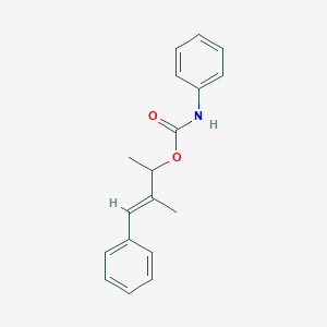 molecular formula C18H19NO2 B372920 1,2-Dimethyl-3-phenyl-2-propenyl phenylcarbamate 