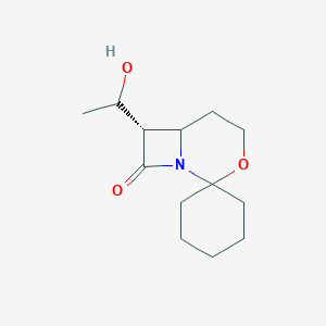 molecular formula C13H21NO3 B372931 7-(1-Hydroxyethyl)-spiro(3-oxa-1-azabicyclo[4.2.0]octane-2,1'-cylohexane)-8-one 