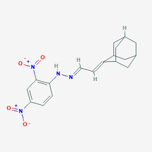 Tricyclo[3.3.1.1~3,7~]dec-2-ylideneacetaldehyde {2,4-dinitrophenyl}hydrazone
