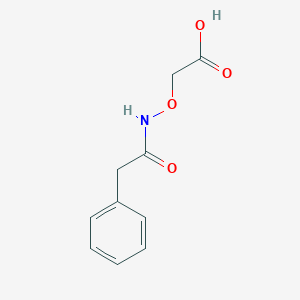 molecular formula C10H11NO4 B372943 {[(Phenylacetyl)amino]oxy}acetic acid 