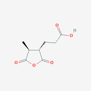 molecular formula C8H10O5 B372945 3-[(3S,4S)-4-methyl-2,5-dioxooxolan-3-yl]propanoic acid 