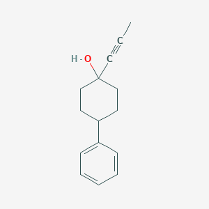 molecular formula C15H18O B372946 4-Phenyl-1-(1-propynyl)cyclohexanol 