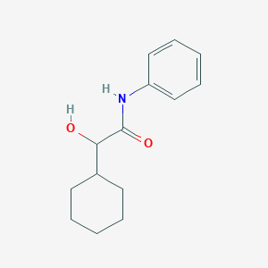 molecular formula C14H19NO2 B372947 2-cyclohexyl-2-hydroxy-N-phenylacetamide 