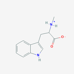 molecular formula C12H14N2O2 B372948 3-(1H-indol-3-yl)-2-(methylazaniumyl)propanoate CAS No. 1889999-49-8