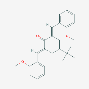 4-Tert-butyl-2,6-bis(2-methoxybenzylidene)cyclohexanone