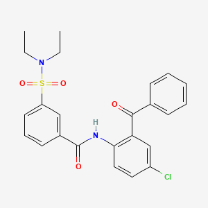 molecular formula C24H23ClN2O4S B3729549 N-(2-benzoyl-4-chlorophenyl)-3-[(diethylamino)sulfonyl]benzamide 