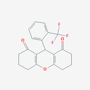 molecular formula C20H17F3O3 B372955 9-[2-(trifluoromethyl)phenyl]-3,4,5,6,7,9-hexahydro-1H-xanthene-1,8(2H)-dione 