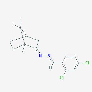 molecular formula C17H20Cl2N2 B372961 2,4-Dichlorobenzaldehyde (1,7,7-trimethylbicyclo[2.2.1]hept-2-ylidene)hydrazone 