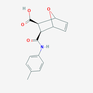 molecular formula C15H15NO4 B372962 3-(4-Toluidinocarbonyl)-7-oxabicyclo[2.2.1]hept-5-ene-2-carboxylic acid 
