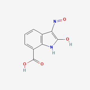 molecular formula C9H6N2O4 B3729645 3-(hydroxyimino)-2-oxo-7-indolinecarboxylic acid 