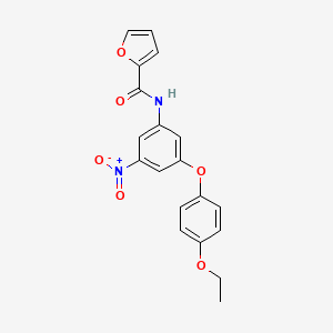 molecular formula C19H16N2O6 B3729666 N-[3-(4-ethoxyphenoxy)-5-nitrophenyl]-2-furamide 