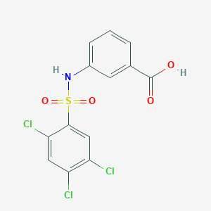 molecular formula C13H8Cl3NO4S B3729680 3-{[(2,4,5-trichlorophenyl)sulfonyl]amino}benzoic acid 