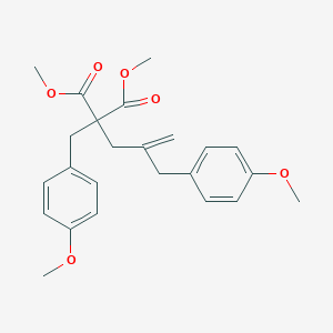 molecular formula C24H28O6 B372972 Dimethyl 2-(4-methoxybenzyl)-2-[2-(4-methoxybenzyl)-2-propenyl]malonate 