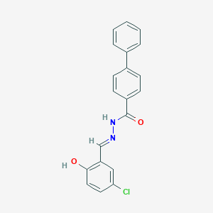 molecular formula C20H15ClN2O2 B3729751 N'-(5-chloro-2-hydroxybenzylidene)-4-biphenylcarbohydrazide 