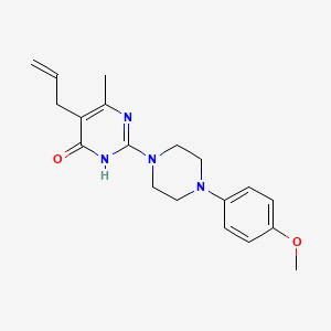 molecular formula C19H24N4O2 B3729787 5-allyl-2-[4-(4-methoxyphenyl)-1-piperazinyl]-6-methyl-4(3H)-pyrimidinone 