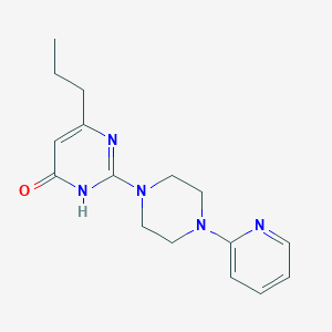 6-propyl-2-[4-(2-pyridinyl)-1-piperazinyl]-4(3H)-pyrimidinone