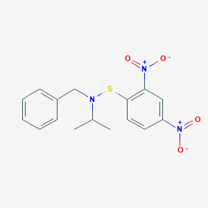 1-{[Benzyl(isopropyl)amino]sulfanyl}-2,4-dinitrobenzene