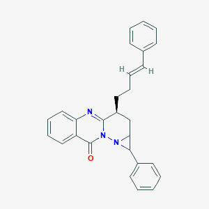 molecular formula C28H25N3O B372982 1-phenyl-3-(4-phenyl-3-butenyl)-1,1a,2,3-tetrahydro-9H-azireno[1',2':2,3]pyridazino[6,1-b]quinazolin-9-one 